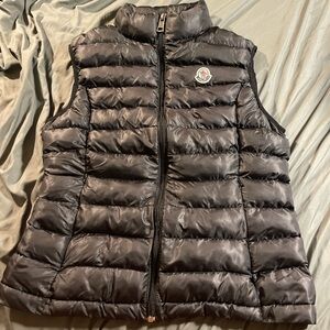 Moncler Women's Dark Gray Puffer Vest